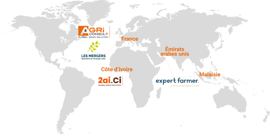 Carte du monde - Nos marques FR
